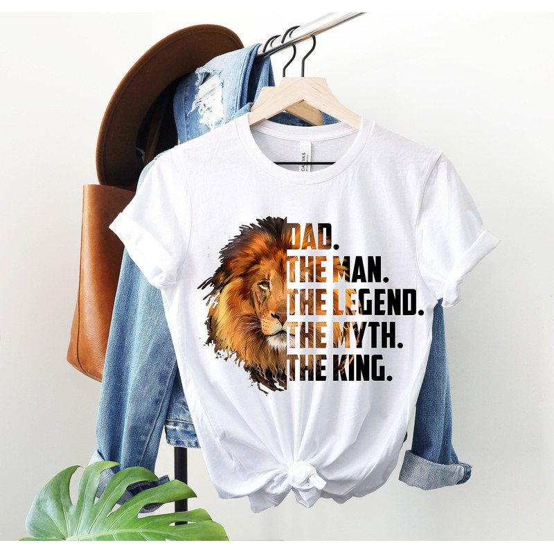 Dad the man legend myth King shirt - Best Dad Ever Shirt - Best Dad Gift - Dad Shirt - Funny Fathers Gift - Husband Gift - Funny Dad Tee.jpg