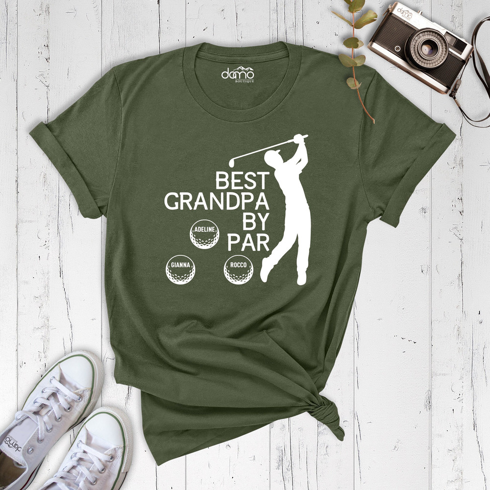 Best Grandpa By Par Shirt for Men, Best Grandpa By Par Shirt, Customized Grandpa Shirt, Grandpa Golf Shirts, Golfing Grandpa Tshirt.jpg