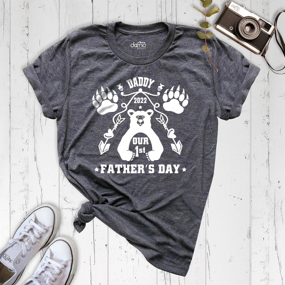 First Father's Day Matching Shirts, Dad and Baby Outfit, Daddy Bear Baby Bear Shirt, New Dad Shirt, Father Son Daughter Shirts, Dad Tee.jpg