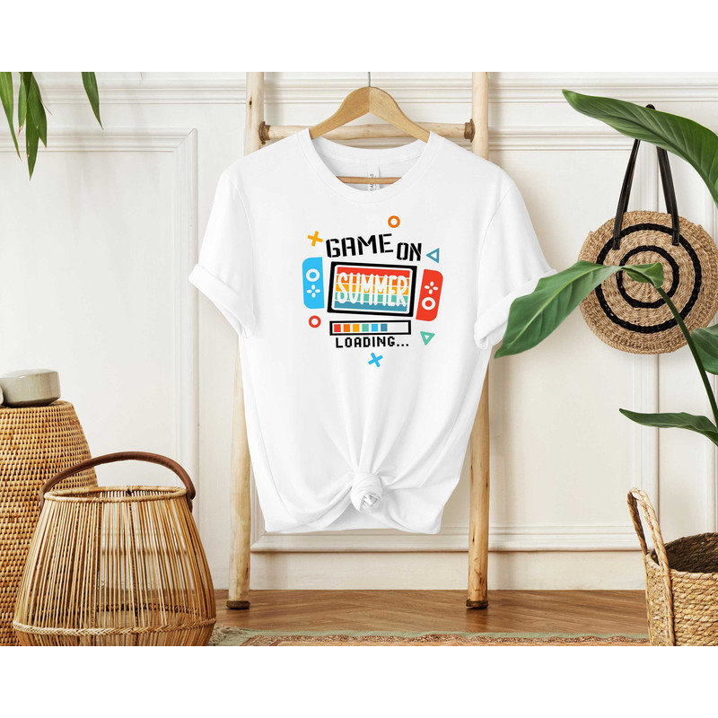 Game On Summer T-shirt, Boys Summer Vacation Shirt, Last Day Of School Tees, Summer Video Game Tops, Gamer Gift, End Of School Gift, Student.jpg