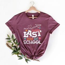 last day of school retro shirt, funny teacher shirt, happy last day of school shirt, teacher gift shirt, school t-shirt,