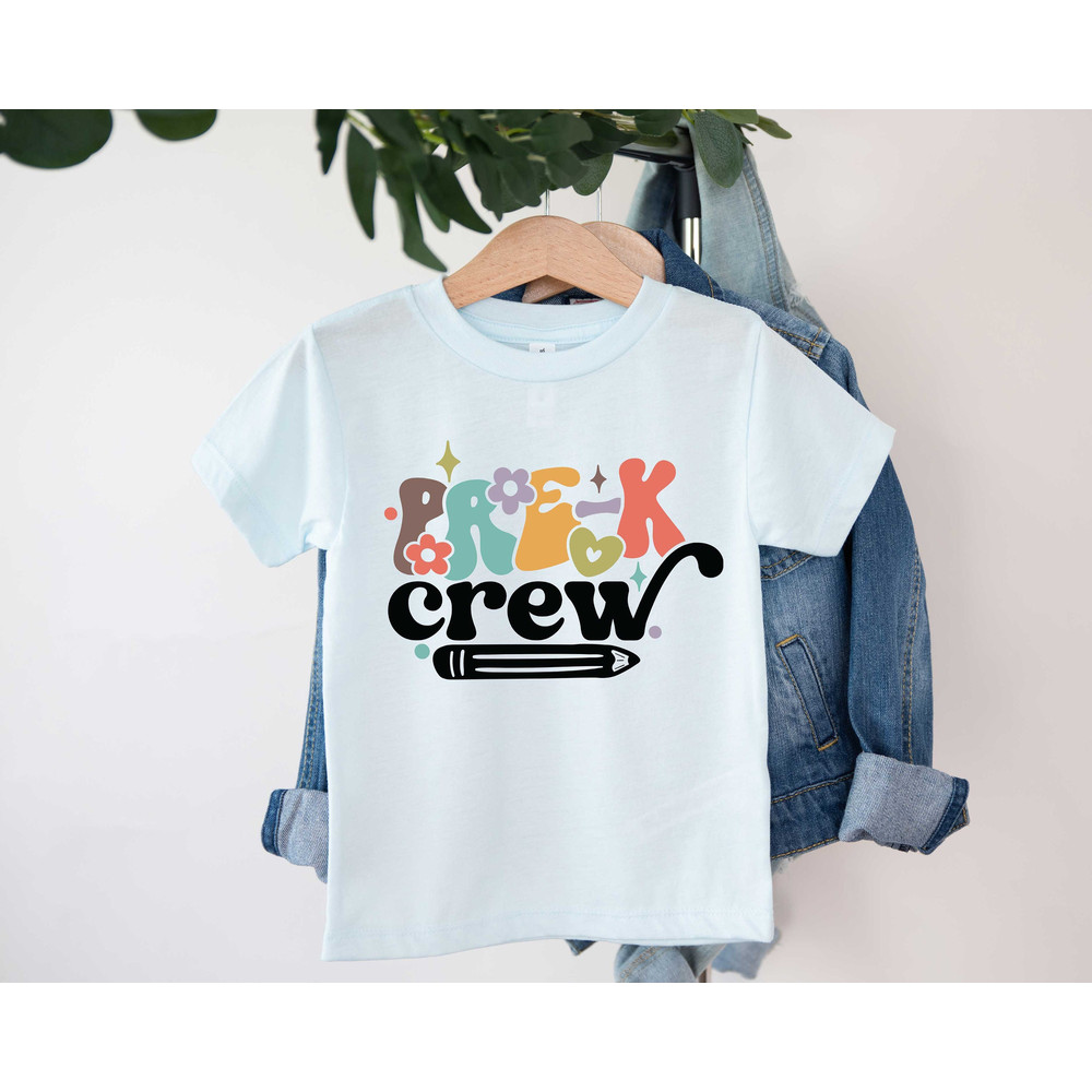 Pre-K Crew Shirt, Pre-K Shirt, Welcome to School Shirt, First Day of School, Hello Pre-K Shirt, Back To School Shirt.jpg