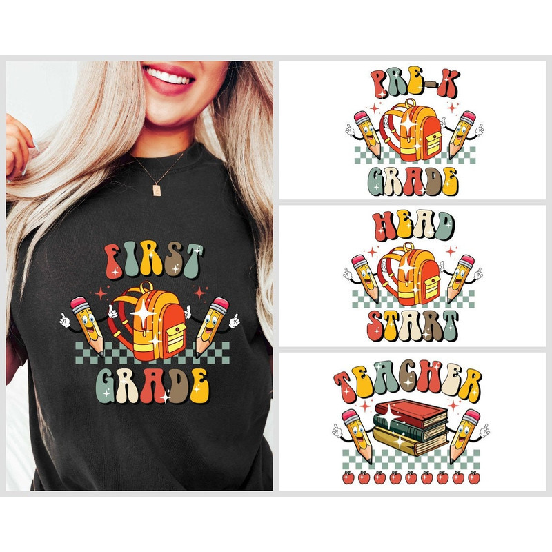 School Starter Shirt, School Headstart Sweatshirt, Pencil Book School Shirt shirt, 1st Grade Sweatshirt, Teacher School Sweatshirt.jpg