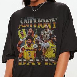Limited Anthony Davis Shirt Basketball Vintage 90s Design Retro Bootleg Fans Tshirt Sport American Homage Classic Graphi