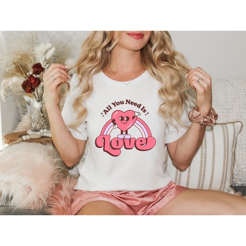 Love is All You Need Shirts, Valentine's Shirt, Valentine's Day Shirt, Funny Valentines Shirt, Gift for Valentines, Couple Shirts.jpg