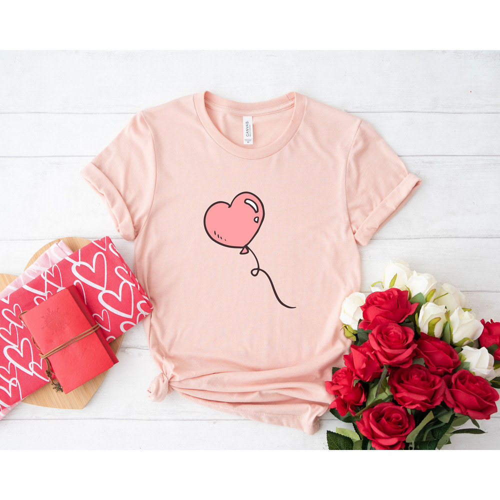 Valentines Day Heart Balloon Love Shirts For Women Tee Tshirt , Valentine Gift Heart Love Mama Dady Birthday Nurse Cat Dog Mom Dad.jpg