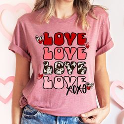 Leopard Love Shirt, Valentines Day Shirts, Valentine Gift, Valentines Day Women Shirt,Gift for Mama, Leopard Heart Shirt