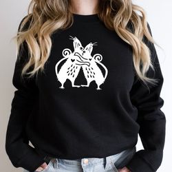 rat sweatshirt, pastel goth clothing, soft grunge, rat lover sweatshirt, cute rat sweatshirt, pet sweatshirt, mouse, rat