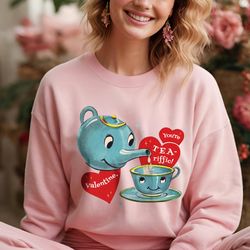 retro valentine sweatshirt teapot gift, vintage valentines day top, preppy valentine shirt, funny valentine teacher shir