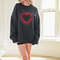 Valentines Day Heart Sweatshirt, Love Heart Shirt, Valentines Day Shirt Gift for Her, Women's Boho Valentine Shirt for Teacher, PJs Top Gift.jpg