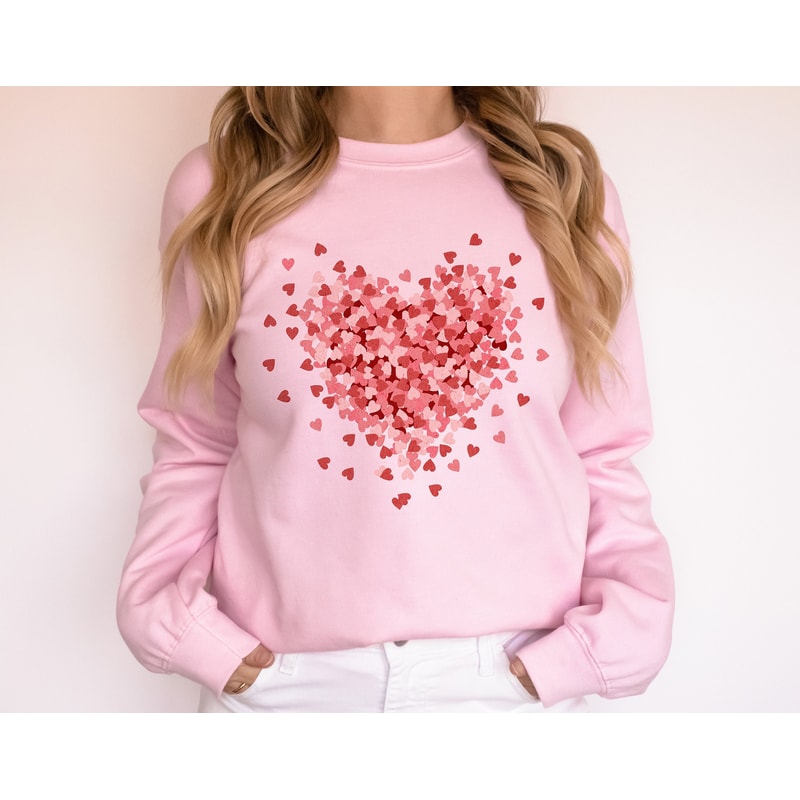 Valentines Day Sweatshirt Gift for Her, Pink Heart Shirt, XOXO Love Shirt, Valentines Shirt Gift for Her, Teacher Shirt, Valentines Sweater.jpg
