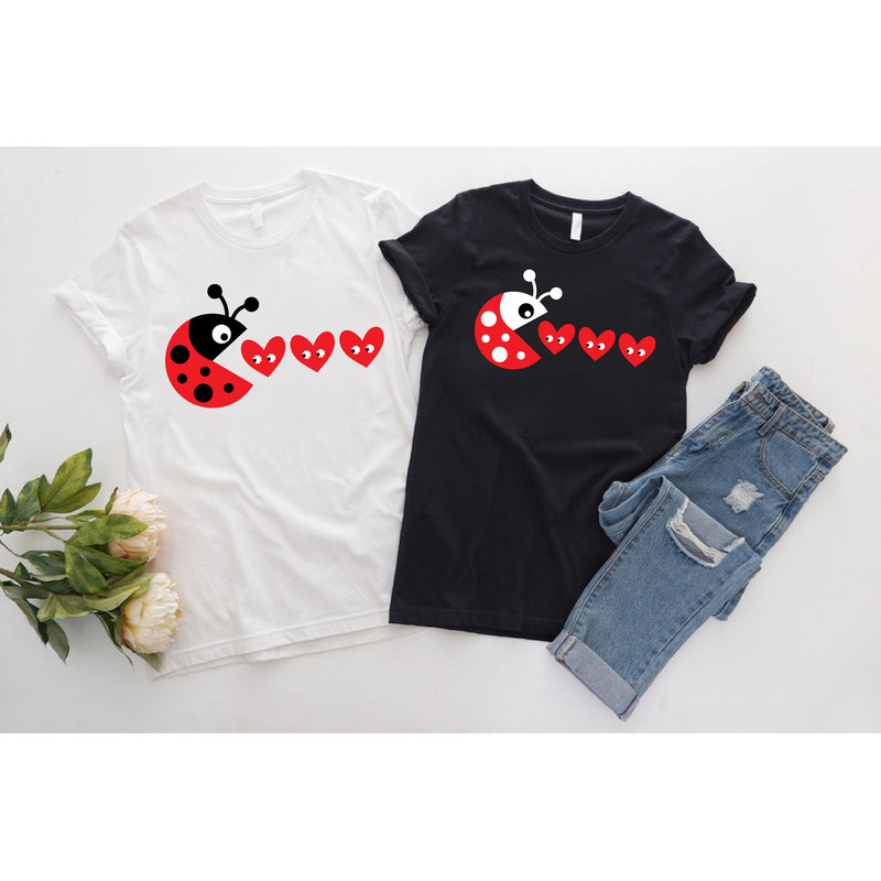 Ladybug Lovebug Valentines Day Shirt, Love Shirt, Women's Valentines Day Gift, Heart Shirt, Gift For Girlfriend, Funny Valentines Outfit.jpg