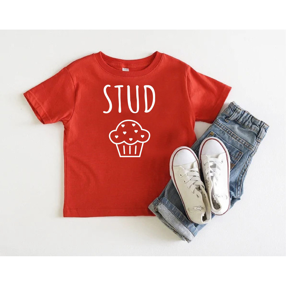 Stud Muffin Shirt, Kids Valentines Day Tee,Gift For Valentine,Love Shirt For Kids,Boys Valentine Shirt,Girls Valentine Gift,Muffin Lover Tee.jpg