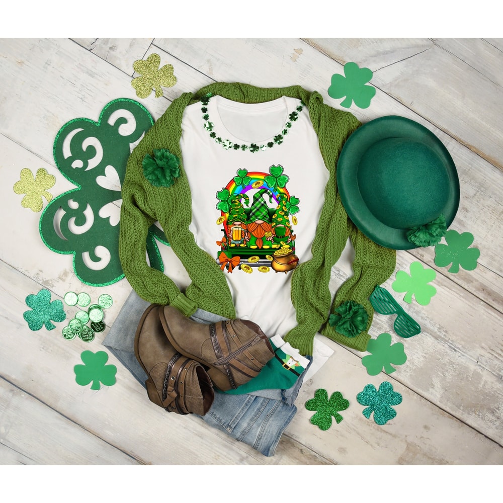 Gnomes Lucky Shamrock Patrick Day Shirt, Lucky Shirt, Patrick Day Shirt, Shamrock Shirt, St Patrick Day Shirt, Irish Day Shirt, Four Leaf.jpg
