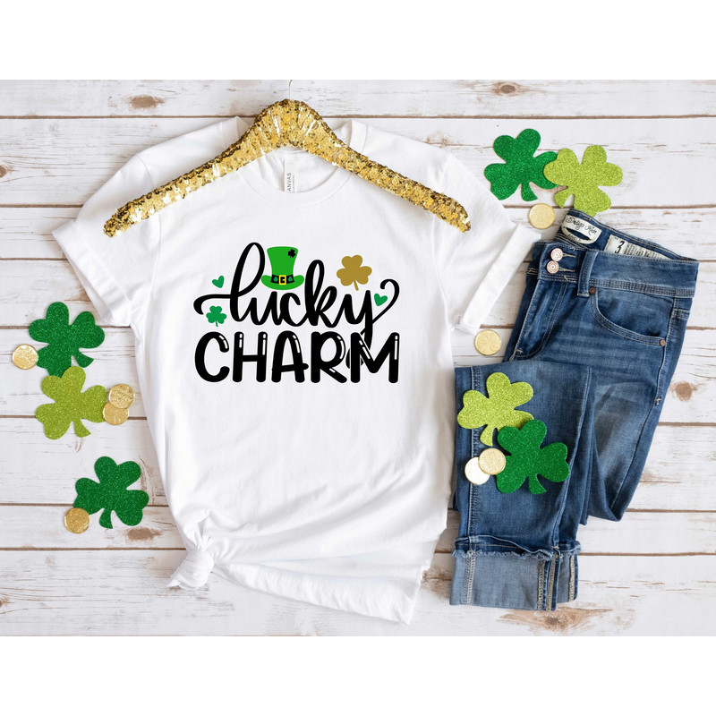 Lucky Charm Patrick Day Shirt, Lucky Shirt, Patrick Day Shirt, Shamrock Shirt, St Patrick Day Shirt, Irish Day Shirt, Four Leaf Clover Shirt.jpg