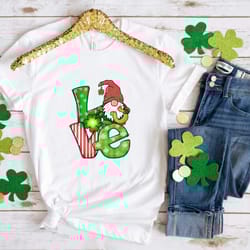 lucky gnome love patrick day shirt, lucky shirt, patrick day shirt, shamrock shirt, st patrick day shirt, irish day shi
