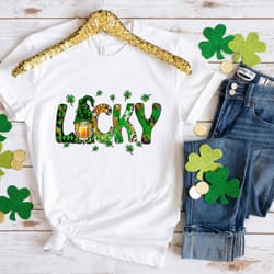 lucky gnome beer patrick day shirt, lucky shirt, patrick day shirt, shamrock shirt, st patrick day shirt, irish day shir