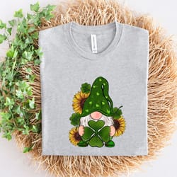 lucky gnome flower patrick day shirt, lucky shirt, patrick day shirt, shamrock shirt, st patrick day shirt, irish day sh