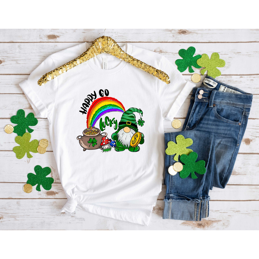 Lucky Gnome Shamrock Patrick Day Shirt, Lucky Shirt, Patrick Day Shirt, Shamrock Shirt, St Patrick Day Shirt, Irish Day Shirt , Four Leaf.jpg
