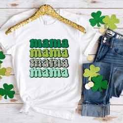 lucky mama leopard patrick day shirt, lucky shirt, patrick day shirt, shamrock shirt, st patrick day shirt, irish day sh