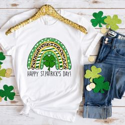lucky rainbow shamrock patrick day shirt, lucky shirt, patrick day shirt, shamrock shirt, st patrick day shirt, irish da