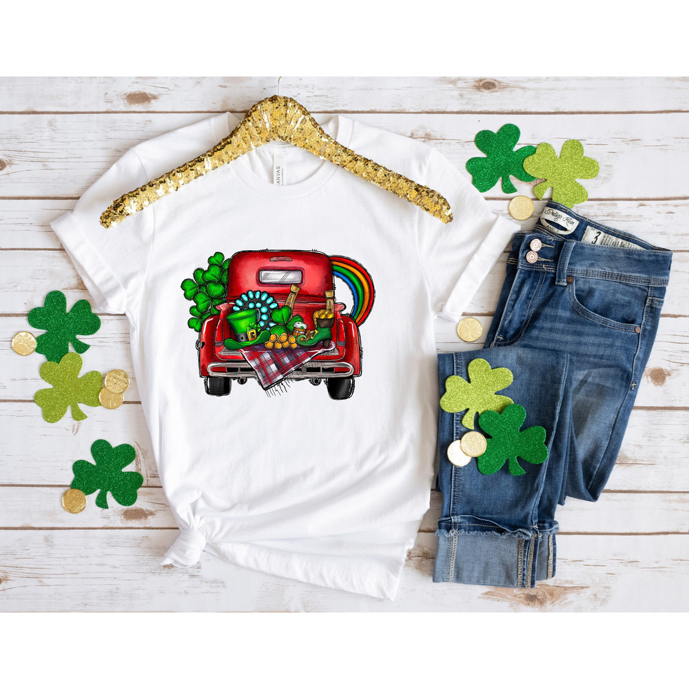 Lucky Shamrock Car Patrick Day Shirt, Lucky Shirt, Patrick Day Shirt, Shamrock Shirt, St Patrick Day Shirt, Irish Day Shirt, Four Leaf Shirt.jpg
