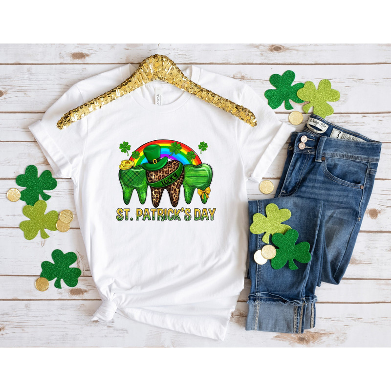 Lucky Shamrock Dentist Patrick Day Shirt , Lucky Shirt, Patrick Day Shirt, Shamrock Shirt, St Patrick Day Shirt, Irish Day Shirt , Four Leaf.jpg