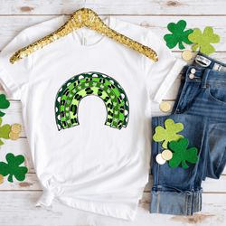 lucky shamrock rainbow patrick day shirt, lucky shirt, patrick day shirt, shamrock shirt, st patrick day shirt, irish da