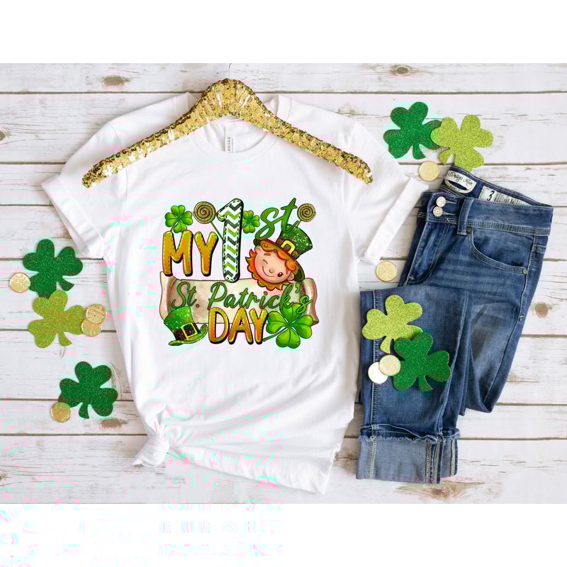 My 1st St Patrick Day Patrick Day Shirt, Lucky Shirt, Patrick Day Shirt, Shamrock Shirt, St Patrick Day Shirt, Irish Day Shirt, Leaf Shirt.jpg