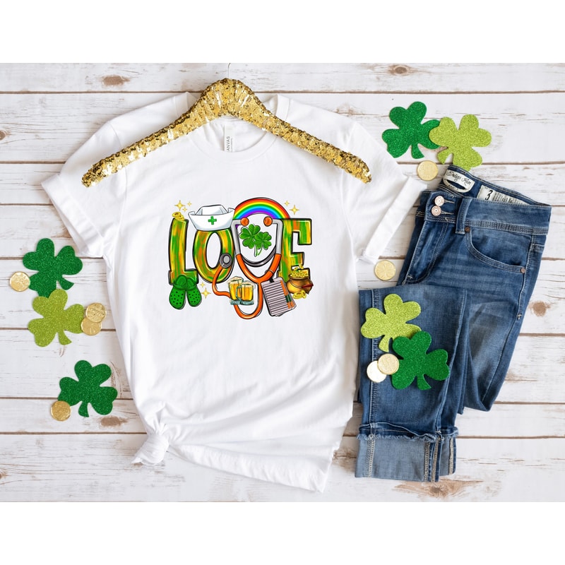 Nurse Lucky Love Shamrock Patrick Day Shirt, Lucky Shirt, Patrick Day Shirt, Shamrock Shirt, St Patrick Day Shirt, Irish Day Shirt.jpg