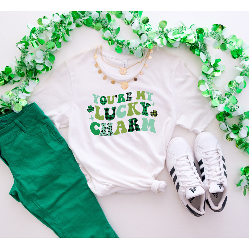 You're My Lucky Charm T-shirt, Saint Patrick's Day Shirt, Women's St. Patrick's Day Shirt, Cute Irish Day Shirt, Lucky Woman Shirt.jpg