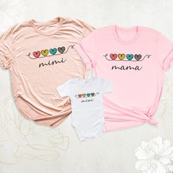 mama and mini outfits, mimi shirt, mommy and me matching shirts, grammy shirt, mom and daughter tee, mothers day shirt,