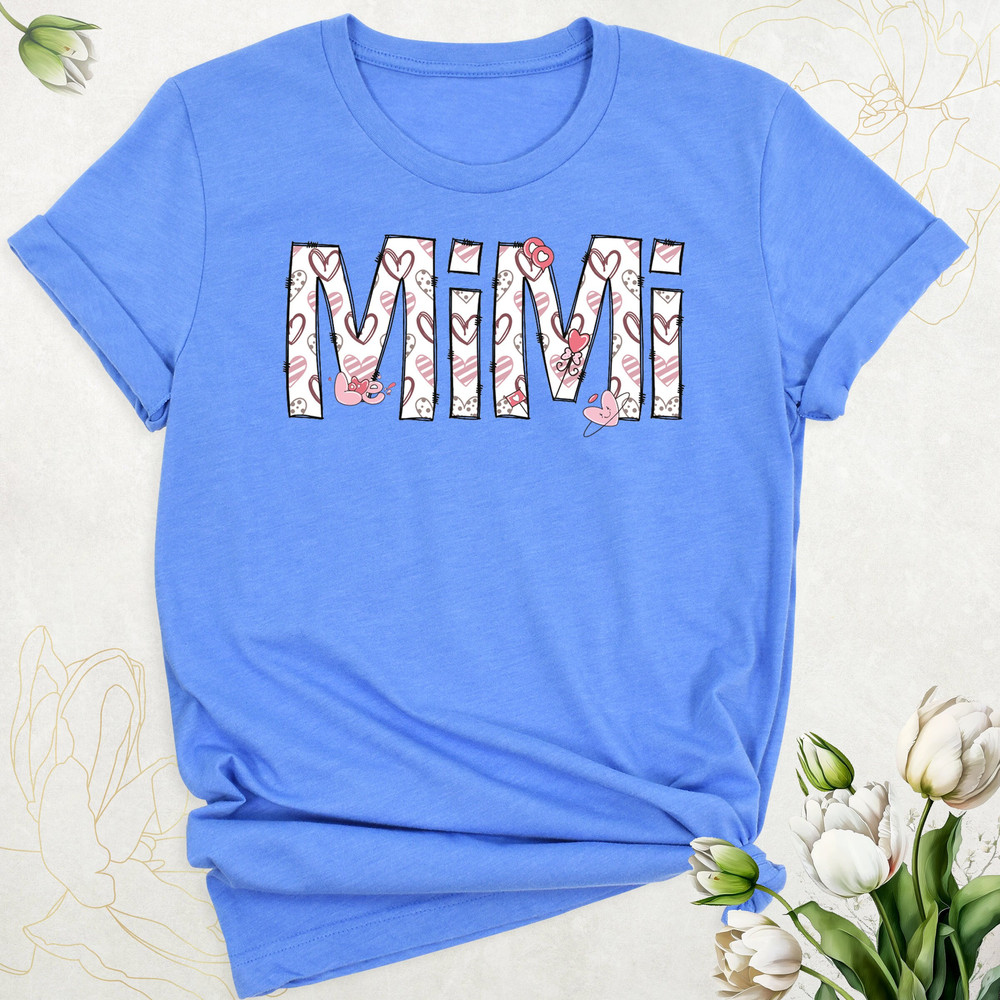 Mimi Shirt, Mother's Day Tshirt, Retro Grandma Outfit, Cute Mimi Hearts Shirt, Mimi Valentines Day Shirt, Mimi Birthday Shirt, Nana Gigi Tee.jpg