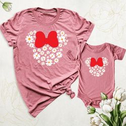 mommy and me disney shirts, matching disney mama mini shirt, daisy mom shirt, mothers day shirt, floral mom and daughter