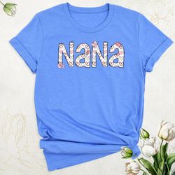 retro nana heart shirt, mothers day tshirt, cute grandma shirt, nana birthday shirt, grandmother shirt, new nana shirt,