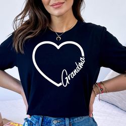 grandma heart tshirt, cute loved grandma heart gift tshirt, best nana shirt, gift for grandmother tshirt, mothers day gr