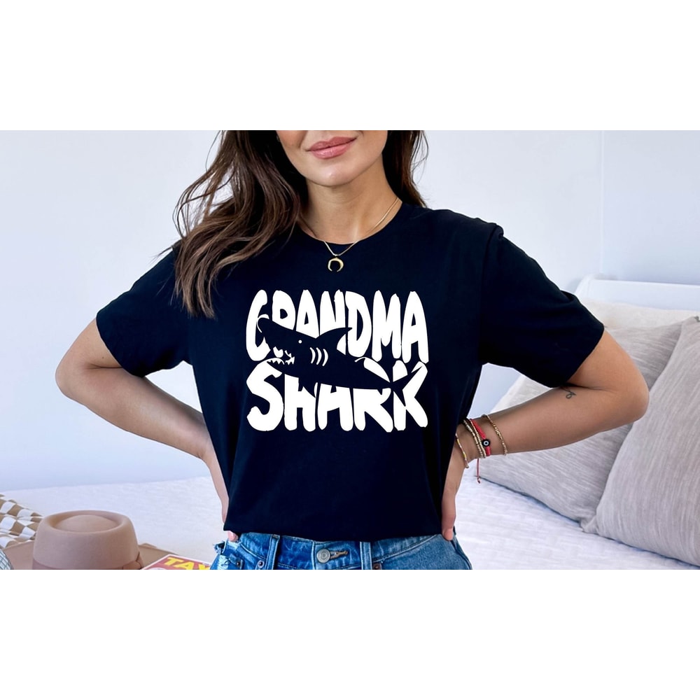 Grandma Shark Tshirt, Grandma Shark Gift Shirt, Cute Grandma Shark Shirt, Funny Grandma Shark Shirt, Mother's Day Grandma Shark Gift Tee.jpg