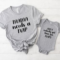 mama nap set, mother son matching shirts, mom and daughter matching shirts, mom and baby boy matching t-shirts, mother d