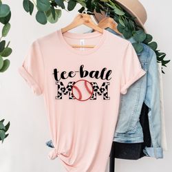 tball mom leopard shirt, custom t-ball tshirt, customized womens shirt, t-ball game day outfit, kids tball shirt, baseba