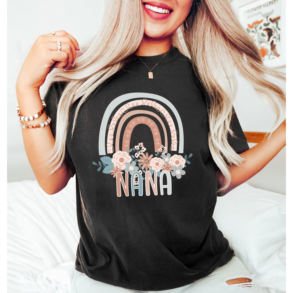 Floral Nana Shirt, Gift for Nana, Mothers Day Gift for Grandma, Blessed Nana, Gift for Grandma, Nana Shirt, Mothers Day Shirt.jpg