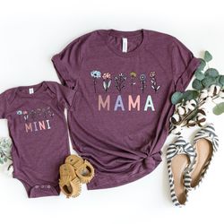 mama and mini shirt, matching mom daughter shirt, mothers day gift, gift for new moms, cute matching shirt, like mother
