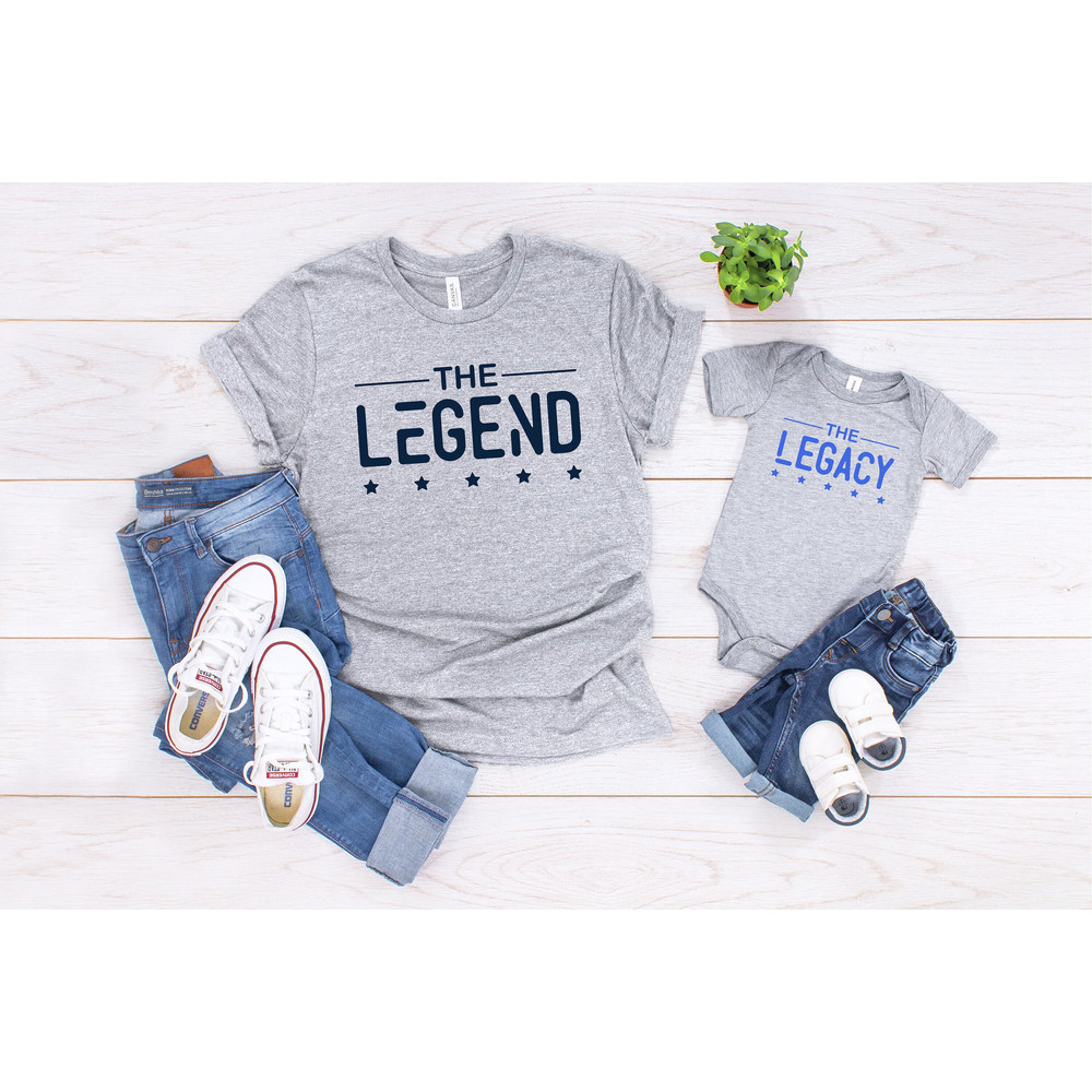 Legend Legacy Shirt, Dad and Baby Matching Shirt, Father's day matching shirt, Dad and Son Matching Shirt, Fathers day gift, Father daughter.jpg