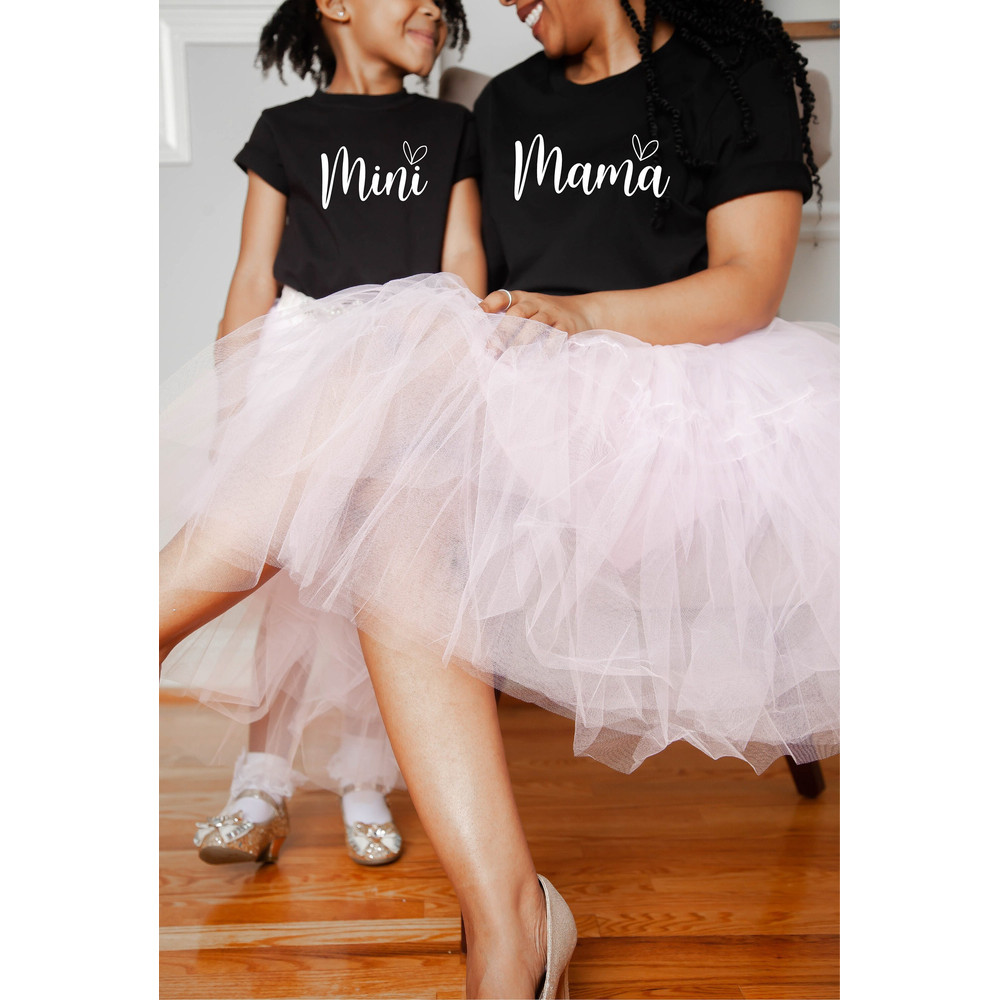 Mama Mini Heart Shirts, Boho Mama Shirt, Retro Mini Shirt, Cute Mama and Mini Shirt, Mother's Day gift, Matching Mama and Mini Shirt.jpg
