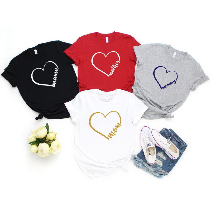 Mama Shirt, Mom Shirt, Mother Shirt with Hearth, Mother's day Shirt, Mother's Day Gift, Mothers Day Gift, Gift for Mom, Mommy Shirt.jpg