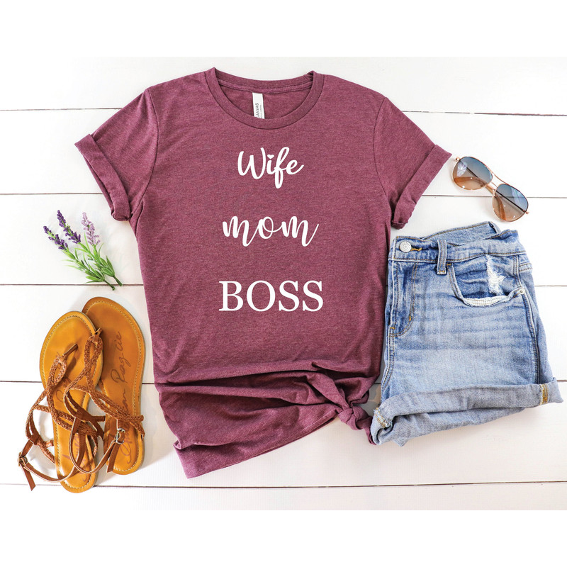Wife Mom Boss shirt, Mom Shirt, Wife Shirt, Gift for mom, Gifts for Wife, Mothers day gift, Christmas Gift Mom.jpg