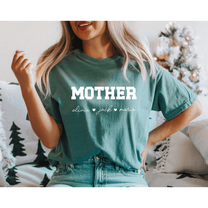 Mama Shirt With Kids Names,Personalized Mom Shirt,Comfort colors Mom shirt,Custom Mom Shirt,Custom Kids Name Mama Shirt,Mothers Day Shirt.jpg