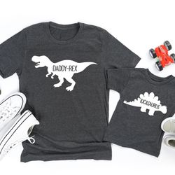 daddy rex, dad and baby matching shirt, matching mother daughter outfit, fathers day shirt,father son matching shirt,fat
