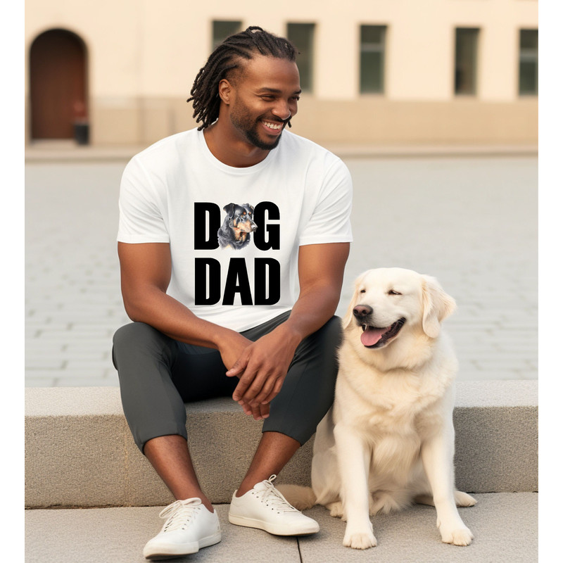 Dog Dad Shirt With Dog Picture, Dog Owner Tee, Dog Dad Gift, Dog Dad Fathers Day Present, Cute New Dog, Best Dog Dad Ever, Dog Dad Tee Gift.jpg