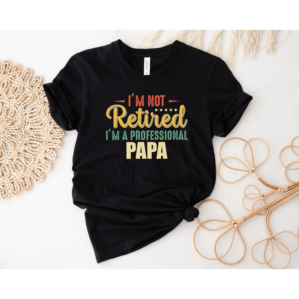 I'm Not Retired I'm A Professional Papa Shirt, Dad Shirt, Fathers Day shirt, Gift For Dad, Dada Shirt, Daddy Shirt, Father Shirt, Papa Shirt.jpg