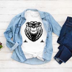 papa bear shirt, papa bear sunglass, fathers day gift, dad shirt, fathers day t-shirt, husband present, family shirt mat
